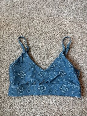 JoyLab Blue Bandana Print V-Neck Bralette Camisole